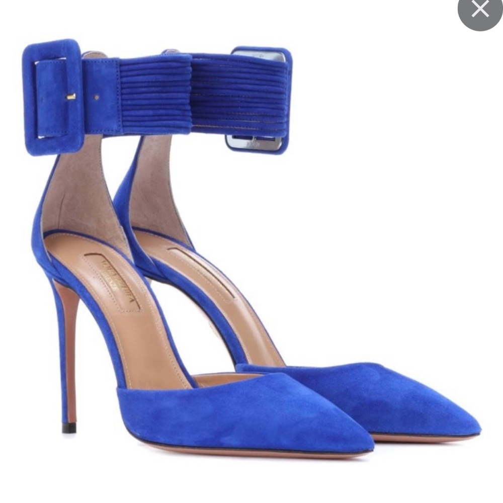 Never worn Suede Aquazurra High Heels